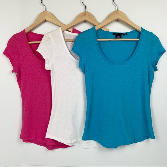 Ralph Lauren Tops - *STAINS - Ralph Lauren Sport Lot of 3 Woman’s Cotton T-Shirts Size Small
